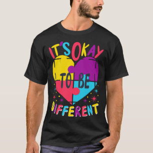 It s ok to be different Autism Child Awareness Kin T-Shirt