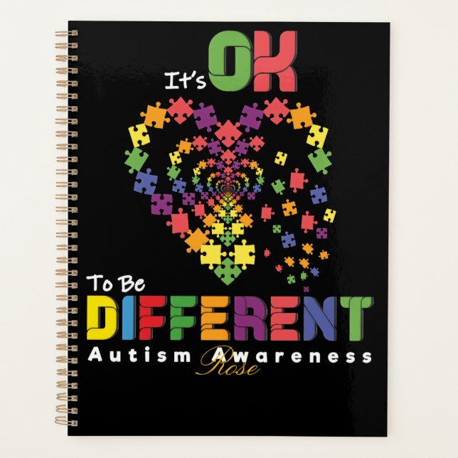 It’s OK to Be Different — Celebrating Neurodiversi Planner (Front)