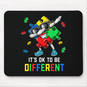 It’s Ok To Be Different Dabbing Puzzle Autism Awar Mouse Pad