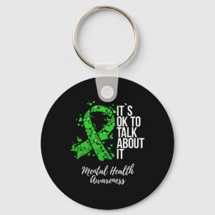 It’s Ok To Talk About It Mental Health Awareness Key Ring