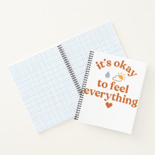 It’s Okay To Feel Everything shirt Mental Health  Notebook