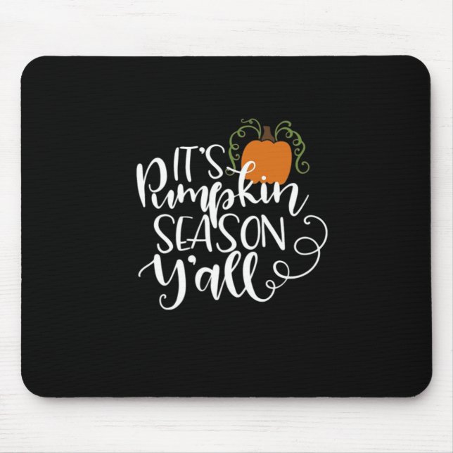 It_s Pumpkin Season Y_all Fitted  Mouse Pad (Front)