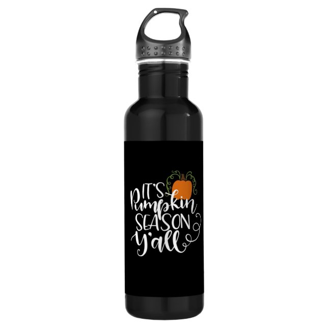 It’s Pumpkin Season Y’all Funny Trendy 710 Ml Water Bottle (Front)