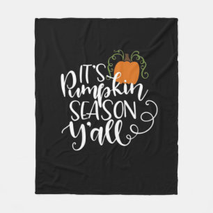 It’s Pumpkin Season Y’all Funny Trendy Fleece Blanket