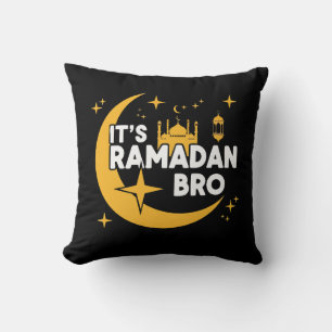 It’s Ramadan Bro Happy Fasting Islamic Crescent  Cushion