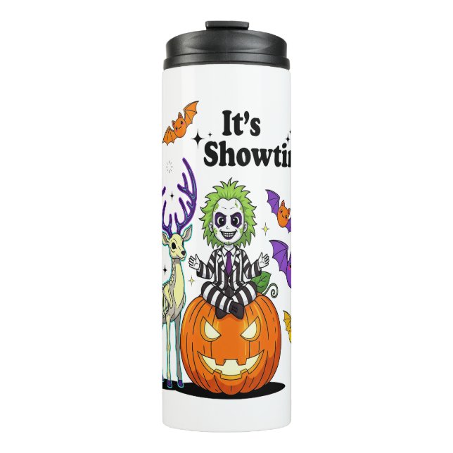 It’s Showtime Funny Halloween Thermal Tumbler (Front)