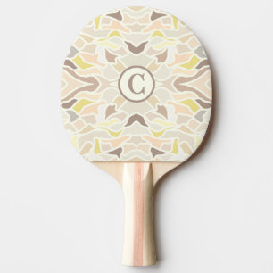 It’s So Ivory Geometric Abstract Pattern Ping Pong Paddle