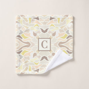 It’s So Ivory Geometric Abstract Pattern Wash Cloth