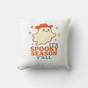 It’s Spooky Season Y’all Cowboy Boo Cushion