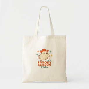 It’s Spooky Season Y’all Cowboy Boo Tote Bag