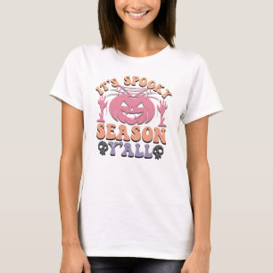 It’s Spooky Season Y’all   Pumpkin Halloween T-Shirt