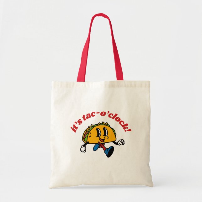 it’s tac-o’clock tote bag (Front)