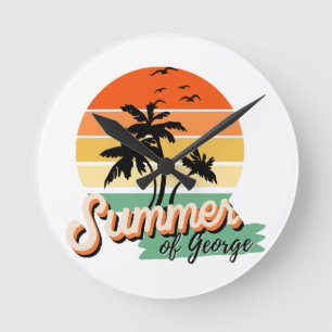 It s The Summer Of George Round Clock