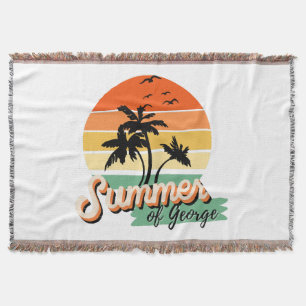 It s The Summer Of George Throw Blanket