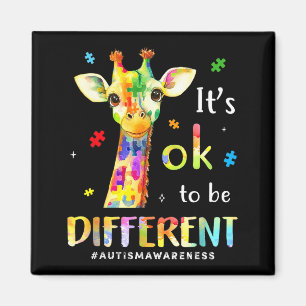 It’s to be different cute giraffe animal autism magnet