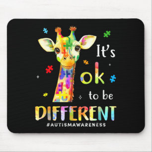It’s to be different cute giraffe animal autism mouse pad