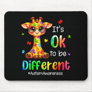 It’s to be different cute giraffe animal autism mouse pad