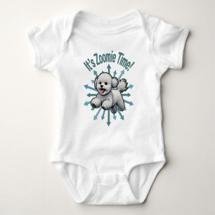 It’s Zoomie Time Bichon Frise Baby Bodysuit