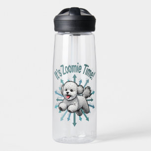 It’s Zoomie Time Bichon Frise Water Bottle