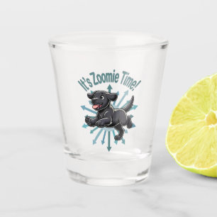It’s Zoomie Time Black Lab Shot Glass