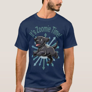 It’s Zoomie Time Black Lab T-Shirt