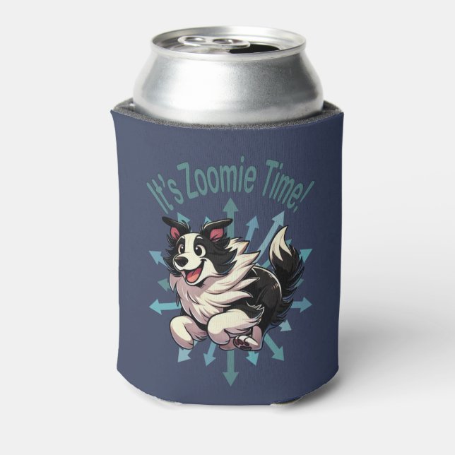 It’s Zoomie Time Border Collie Can Cooler (Can Back)