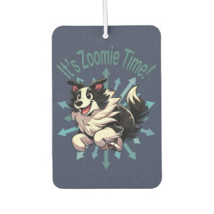 It’s Zoomie Time Border Collie Car Air Freshener