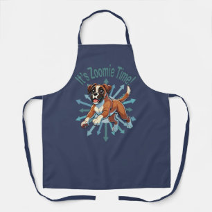 It’s Zoomie Time Boxer Apron
