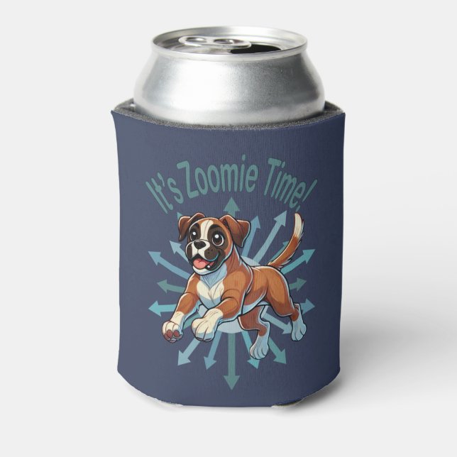 It’s Zoomie Time Boxer Can Cooler (Can Back)