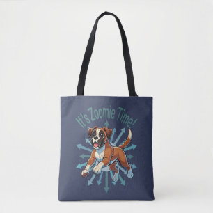 It’s Zoomie Time Boxer Tote Bag