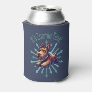 It’s Zoomie Time Brown Scotty Can Cooler