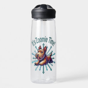 It’s Zoomie Time Brown Scotty Water Bottle