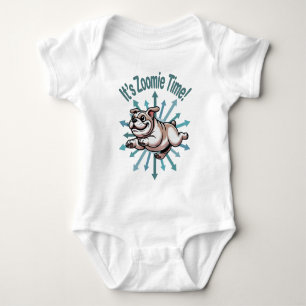 It’s Zoomie Time Bulldog Baby Bodysuit