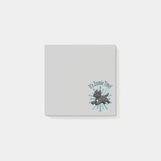 It’s Zoomie Time Cane Corso Post-it Notes (Front)