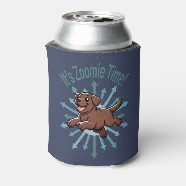 It’s Zoomie Time Chocolate Lab Can Cooler (Can Back)