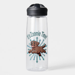 It’s Zoomie Time Chocolate Lab Water Bottle