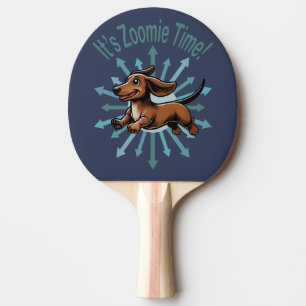 It’s Zoomie Time Dachshund Ping Pong Paddle