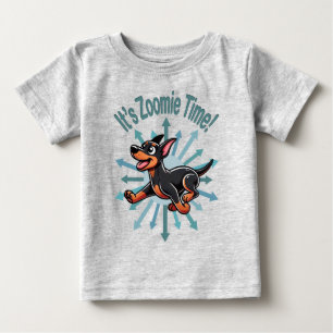 It’s Zoomie Time Doberman Pincher Baby T-Shirt