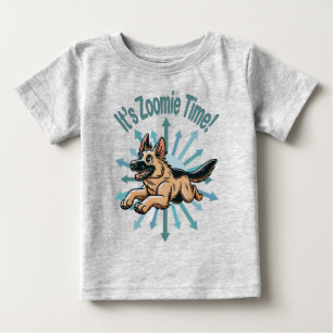 It’s Zoomie Time German Shepherd Baby T-Shirt