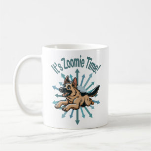 It’s Zoomie Time German Shepherd Coffee Mug