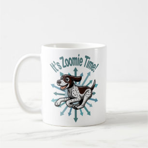 It’s Zoomie Time German Shorthaired Pointer Coffee Mug