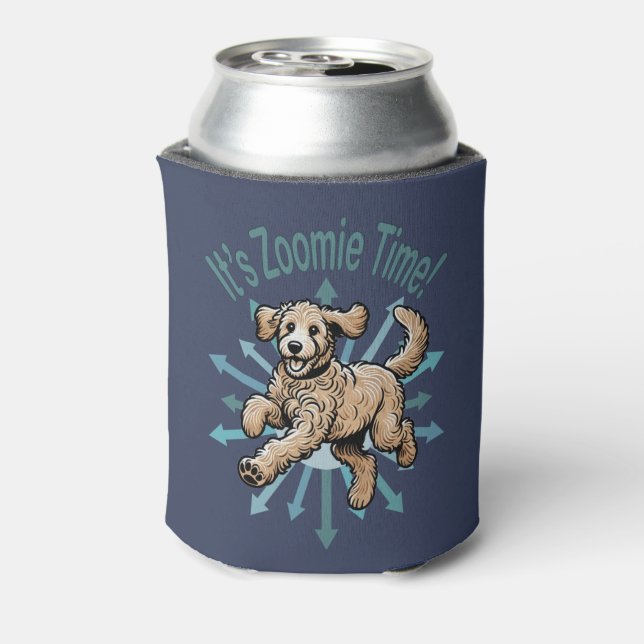 It’s Zoomie Time Golden Doodle Can Cooler (Can Back)