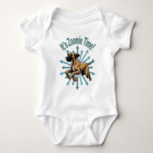 It’s Zoomie Time Great Dane Baby Bodysuit