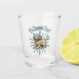 It’s Zoomie Time Labradoodle Shot Glass