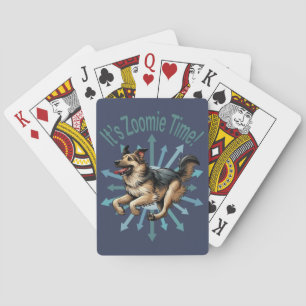 It’s Zoomie Time Large Mutt Playing Cards