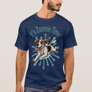 It’s Zoomie Time Medium Beagle Mutt T-Shirt