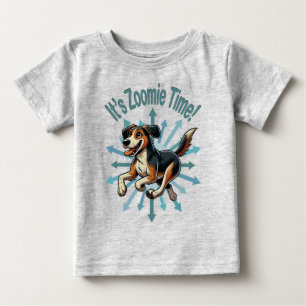 It’s Zoomie Time Medium Mutt Baby T-Shirt
