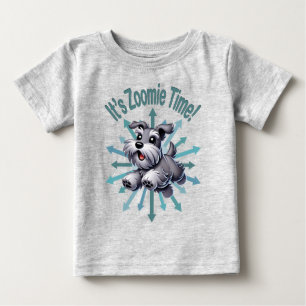 It’s Zoomie Time Miniature Schnauzer Baby T-Shirt