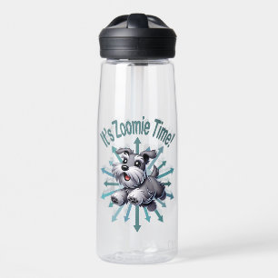 It’s Zoomie Time Miniature Schnauzer Water Bottle