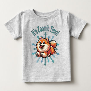It’s Zoomie Time Pomeranian Baby T-Shirt